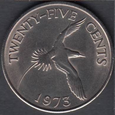 1973 - 25 Cents - AU - Bermuda