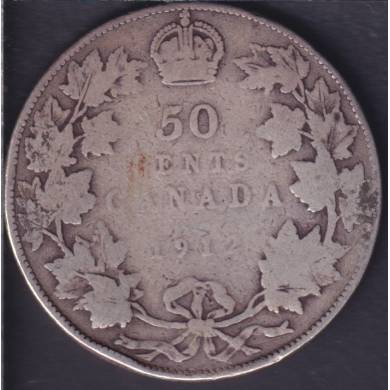 1912 - G/VG - Canada 50 Cents