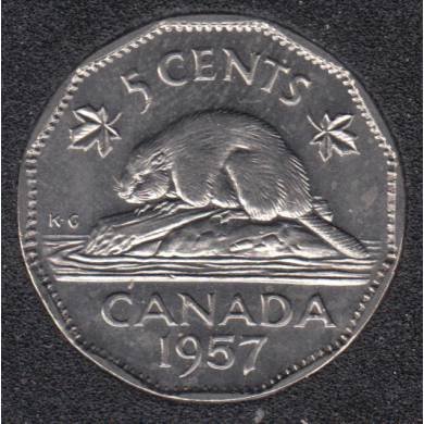 1957 - B.Unc - Canada 5 Cents