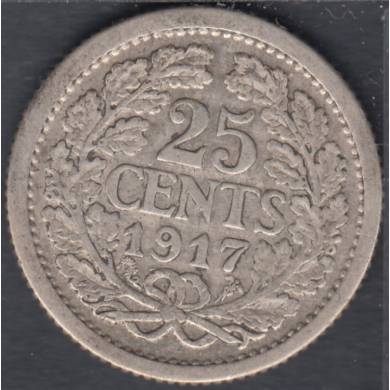1917 - 25 Cents - Pays Bas