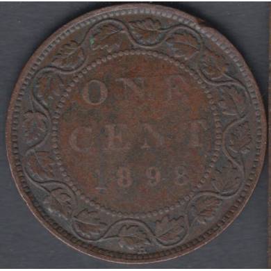 1898 H - VG - Canada Large Cent
