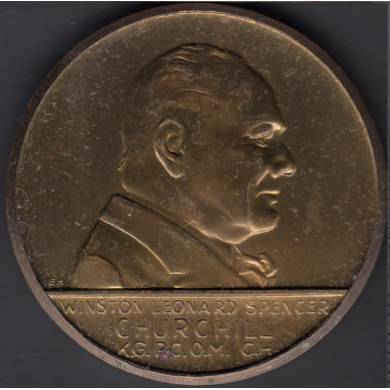 1965 - 1874 - Winston Churchill - One Who Became AQ Golden Legend In His Own Life Time - Medal