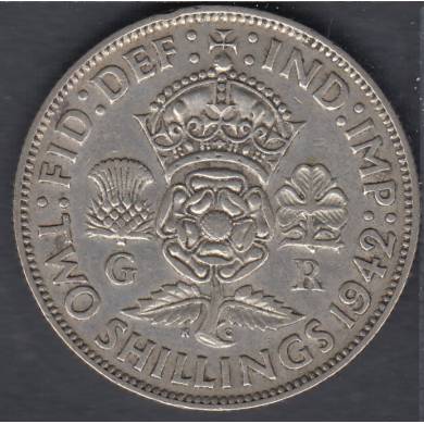 1942 - Florin (Two Shillings) - Grande  Bretagne