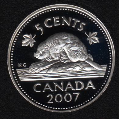 2007 - Proof - Argent - Canada 5 Cents