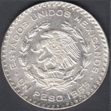 1965 Mo - 1 Peso - B. Unc - Mexique