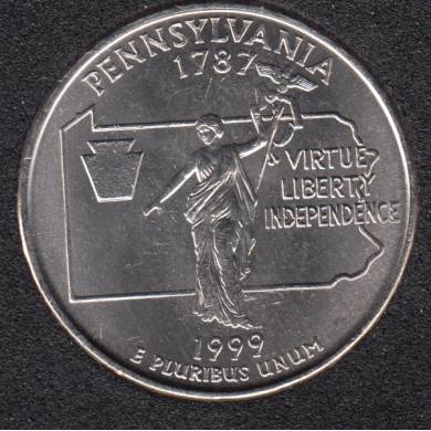 1999 P - Pennsylvania - 25 Cents