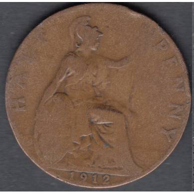 1912 - 1/2 Penny- Grande Bretagne