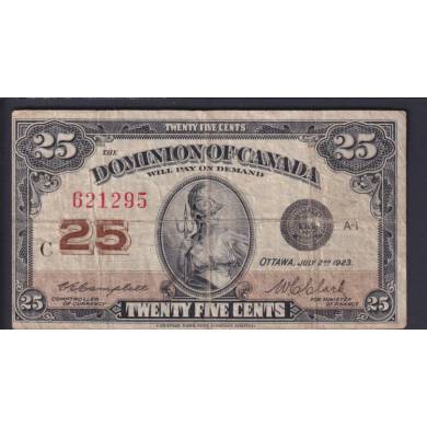 1923 - 25 Cents Shinplaster - Fine