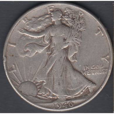 1946 - Fine - Liberty Walking - 50 Cents
