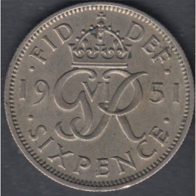 1951 - 6 Pence - Great Britain