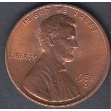 1988 D - B.Unc - Lincoln Small Cent