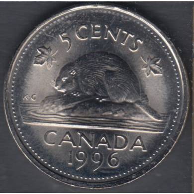 1996 - B. Unc - Far '6' - Canada 5 Cents