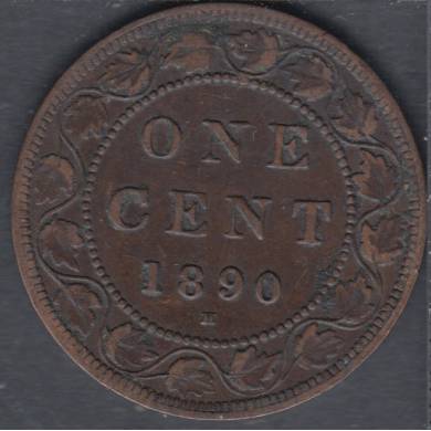 1890 H - VF/EF - Canada Large Cent