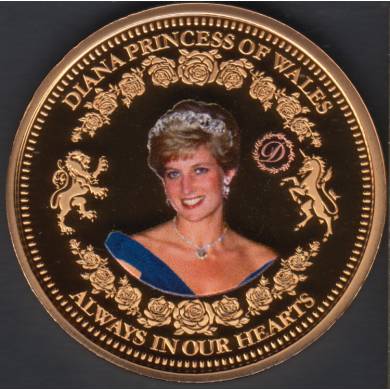 1997 - 1961 - Proof - Diana Princess of Wales - Always in Our Heart - Plaqu Or - Medaille