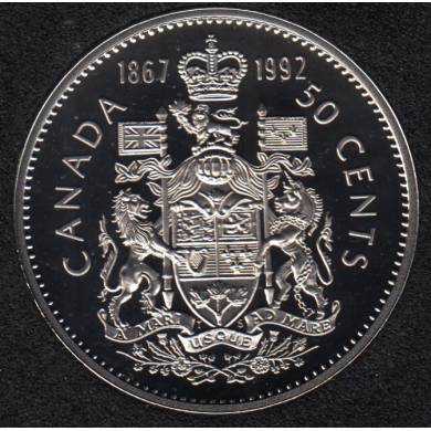 1992 - 1867 - Proof - Canada 50 Cents