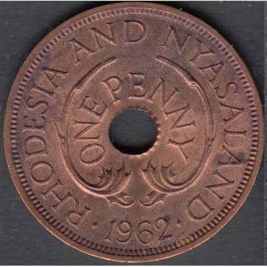 1962 - 1 Penny - B. Unc - Rhodsie & Nyasaland