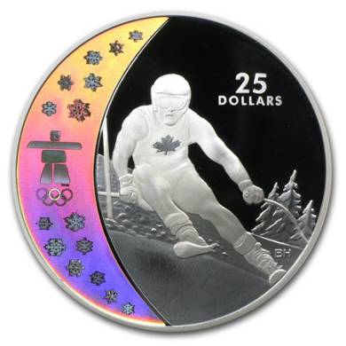 2007 - $25 - Sterling Silver - Alpine Skiing - Vancouver 2010