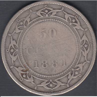 1881 - Good - 50 Cents - Terre Neuve