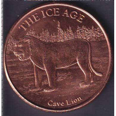 The Ice Age - Cave Lion - 1 oz .999 Cuivre Fin