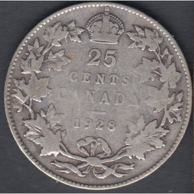 1928 - VG - Canada 25 Cents