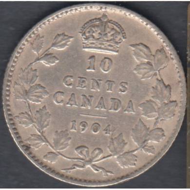 1904 - F/VF - Canada 10 Cents