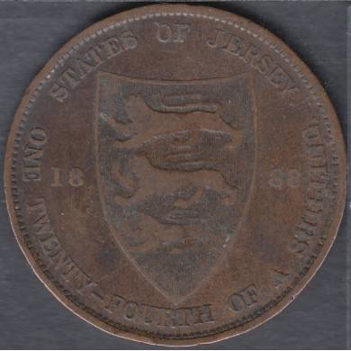1888 - 1/24 de Shilling - Jersey