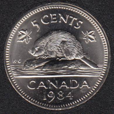 1984 - B.Unc - Canada 5 Cents