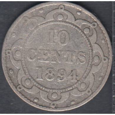 1894 - Good - 10 Cents - Newfoundland