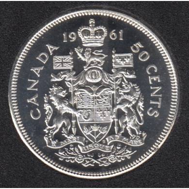 1961 - Proof Like Heavy Cameo - Canada 50 Cents