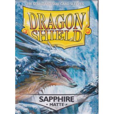 Dragon Shield - 100 Standard Size Card Sleeves Matte Sapphire