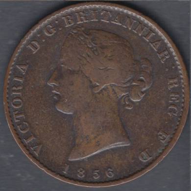 1856 - Fine - Victoria Mayflower - Half Penny Token - Province of Nova Scotia - NS-5A1