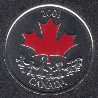 2001 P - NBU - Journée du Canada - Canada 25 Cents