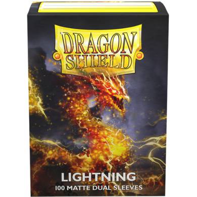 Dragon Shield - 100 Standard Size Card Sleeves - Lightning - Matte Dual