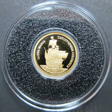 2006 Rebuplic of Palau $1 Fine Gold Proof Coin - Santa Maria - NO TAX