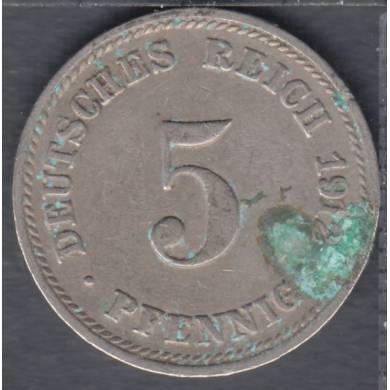 1912 D - 5 Pfennig - Germany