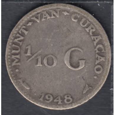 1948 - 1/10 Gulden - Curacao
