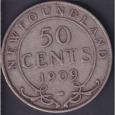 Terre Neuve - 1909 - VG - 50 Cents