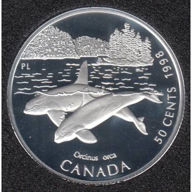 1998 - Proof - paulard - Argent Sterling - Canada 50 Cents