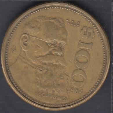 1984 Mo - 100 Pesos - Mexico