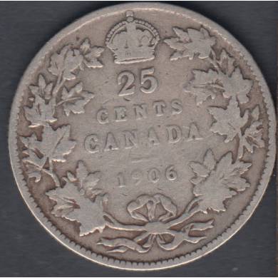 1906 - VG - Canada 25 Cents