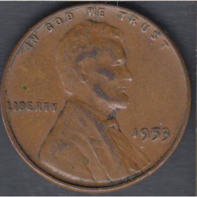1953 - VF EF - Lincoln Small Cent