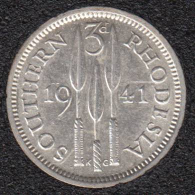1941 - 3 Pence - Rhodsie du Sud
