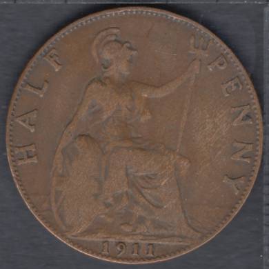 1911 - Half Penny - Great Britain