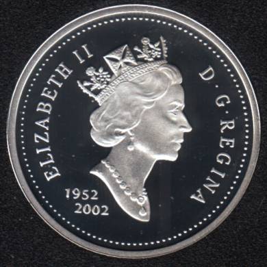 2002 - 1952 - Proof - Argent - Canada 5 Cents