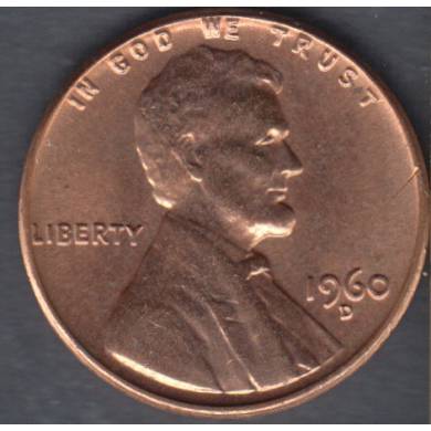 1960 D - B.Unc - Large Date - Lincoln Small Cent