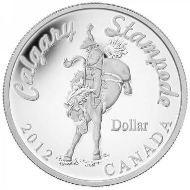 2012 Dollar en argent fin épreuve numismatique - Le Stampede de Calgary - Tirage : 10 000