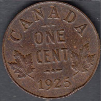 1925 - VF - Rim Nick - Canada Cent