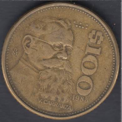 1985 Mo - 100 Pesos - Mexique