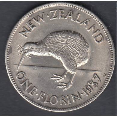 1937 - 1 Florin - EF - New Zeland