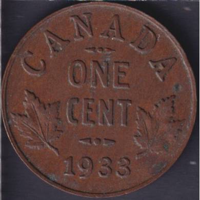 1933 - VF - Canada Cent